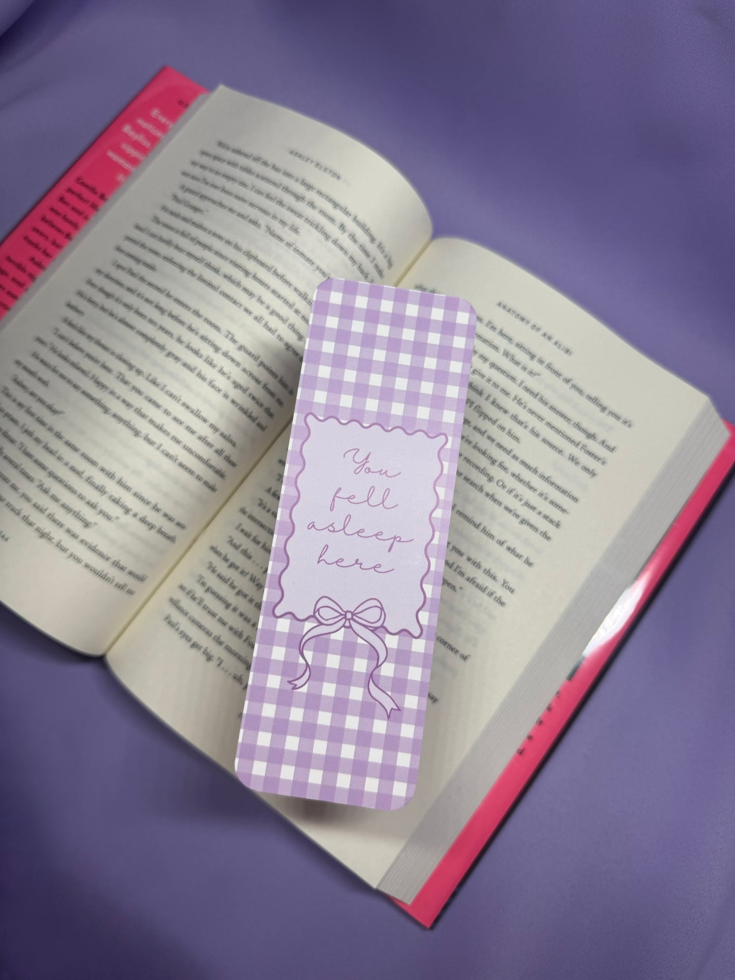 Fell asleep bookmark