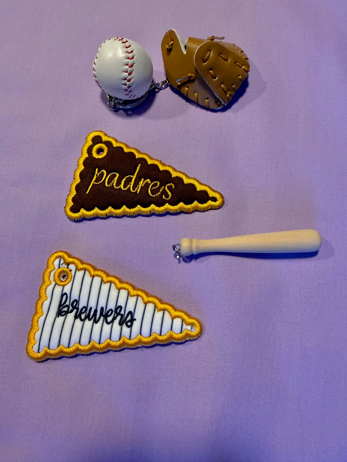 Post season pennant keychain