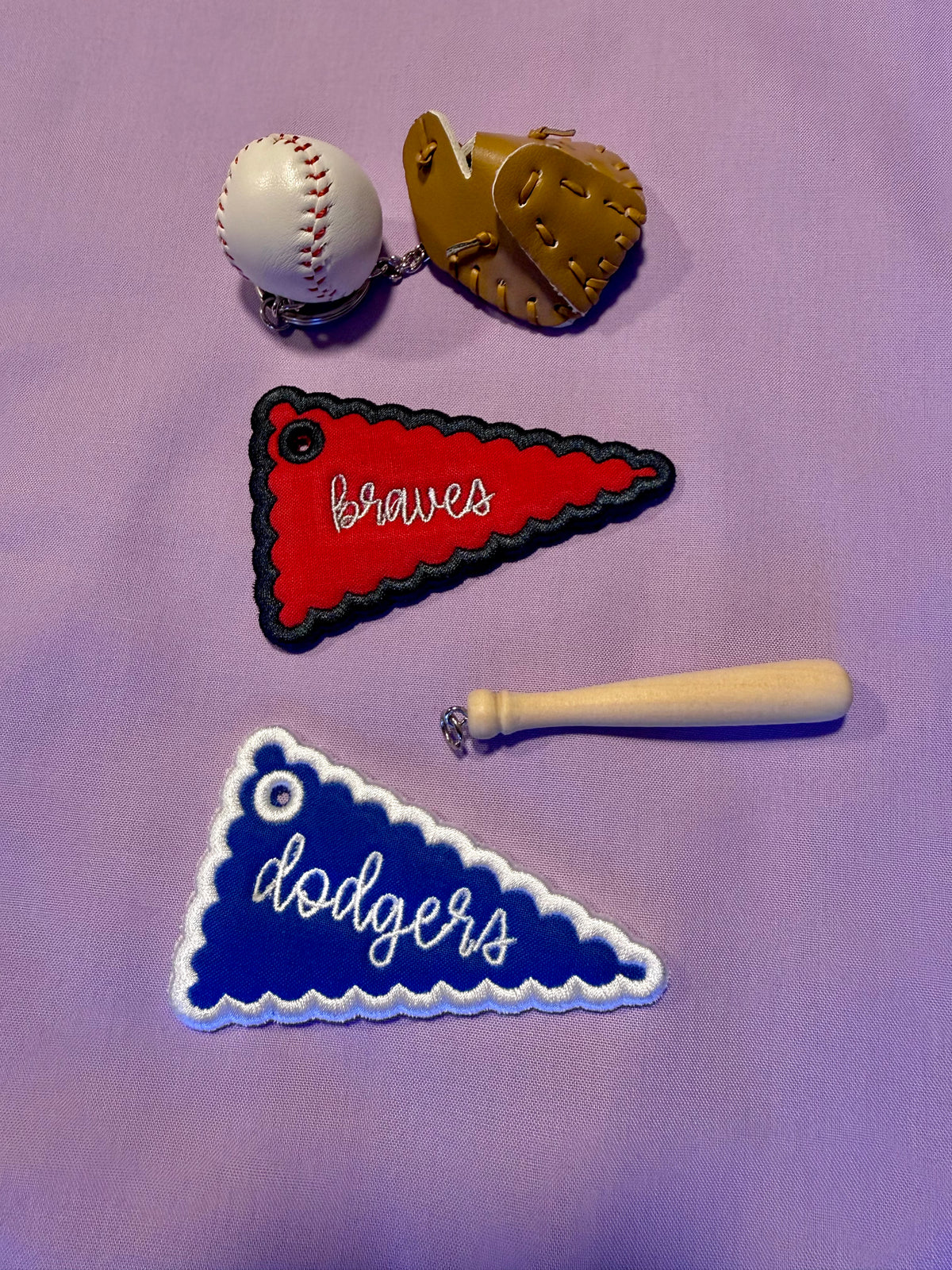 Post season pennant keychain
