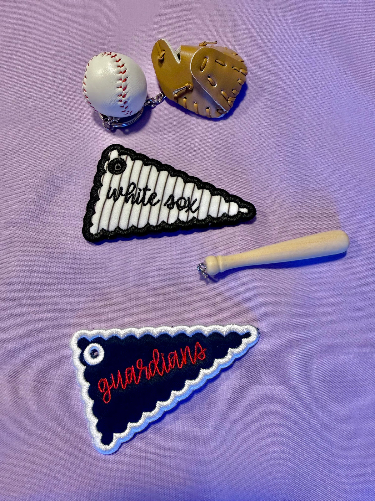 Post season pennant keychain