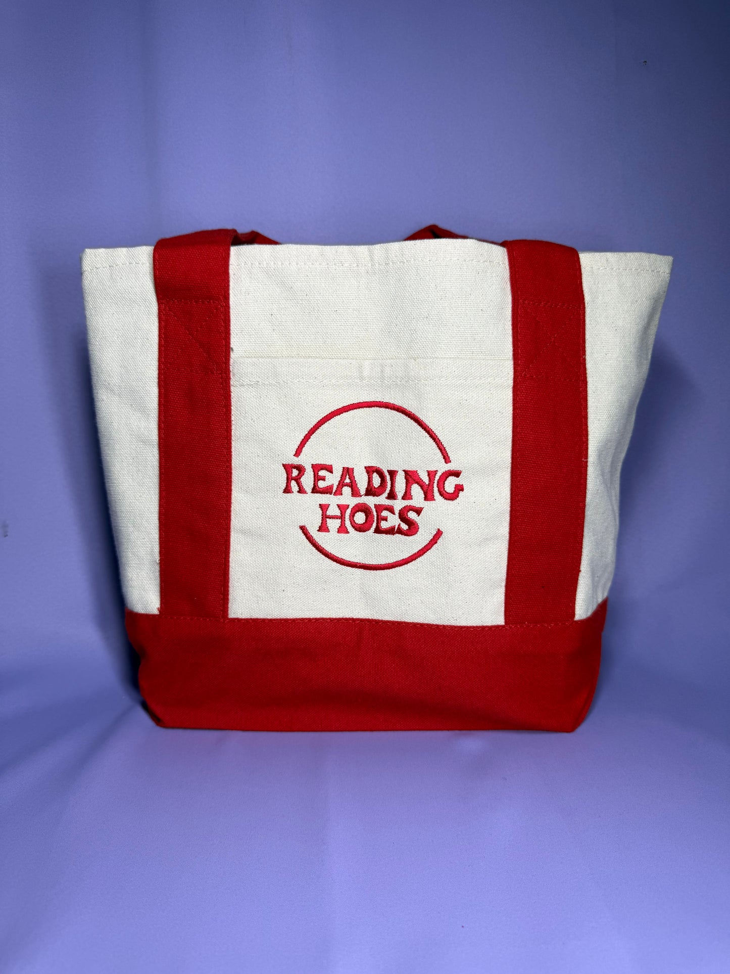 Reading hoes tote bag