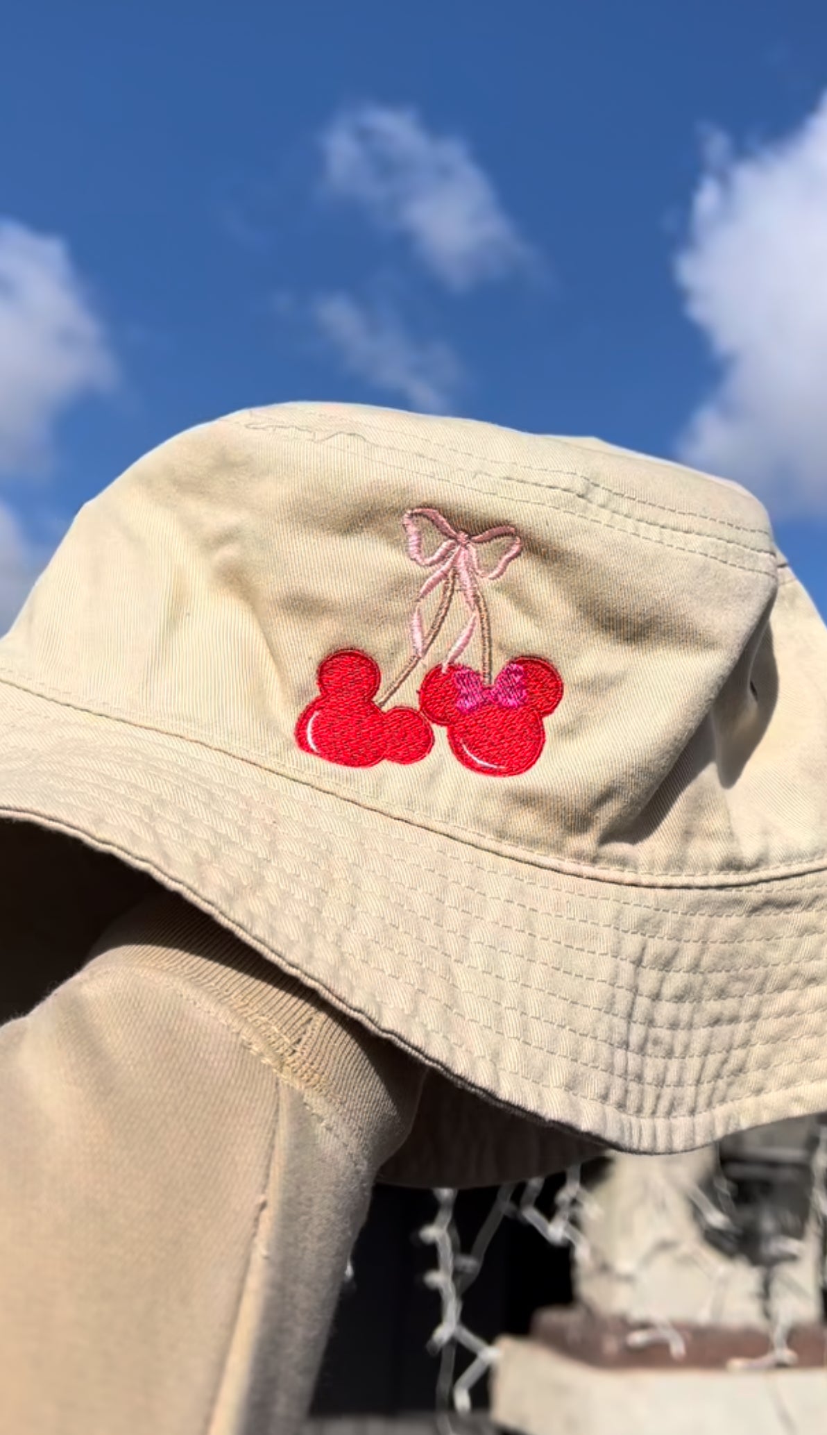 Cherry bucket hat