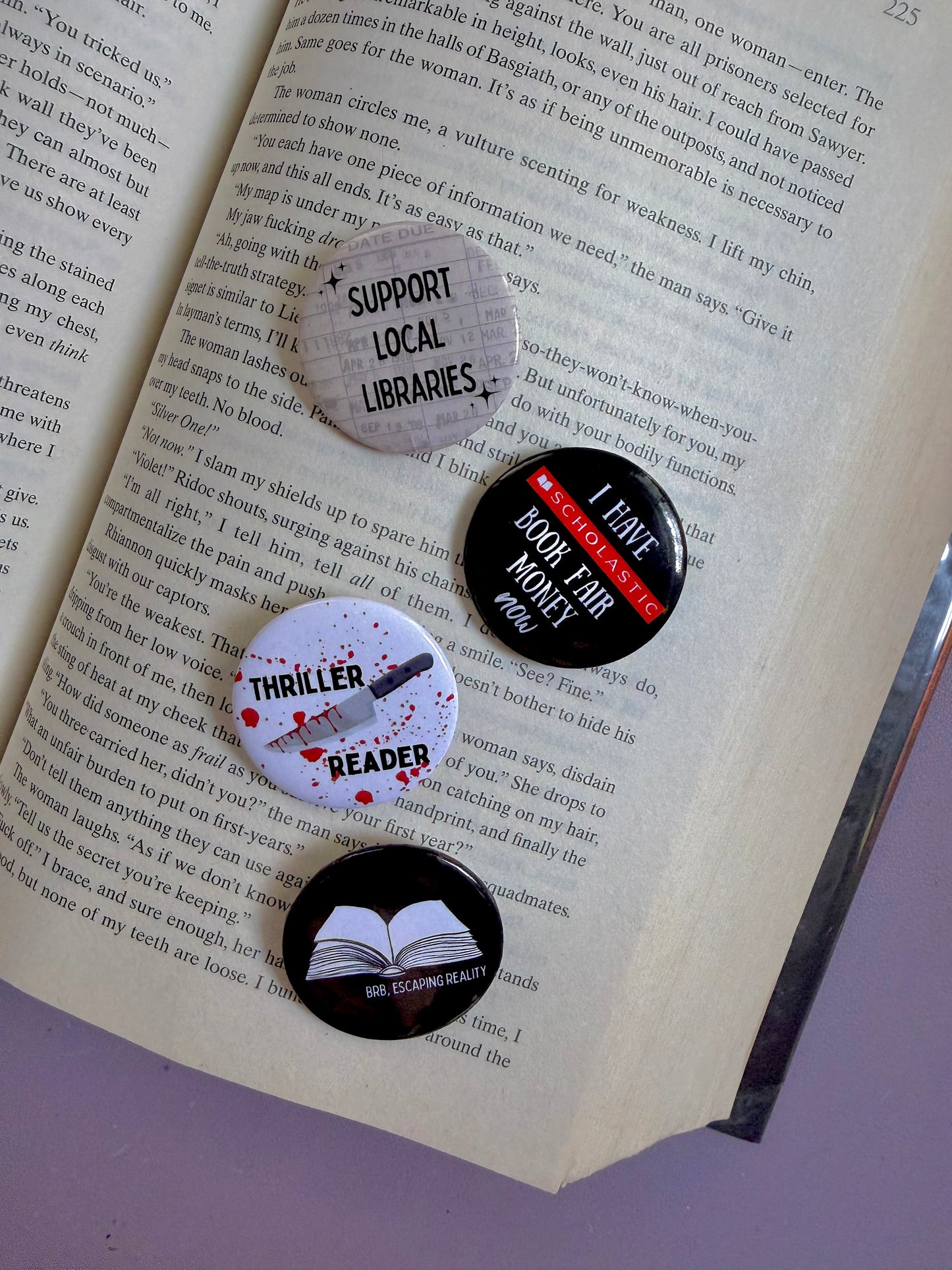 Bookish pins - SAVE on bundle