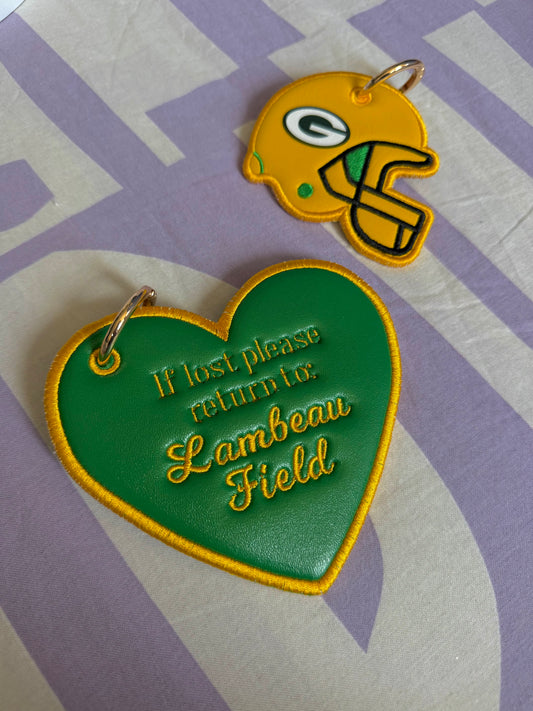 Cheesehead keychain