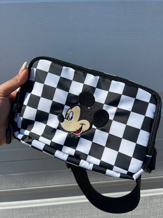 Mouse checker belt bag