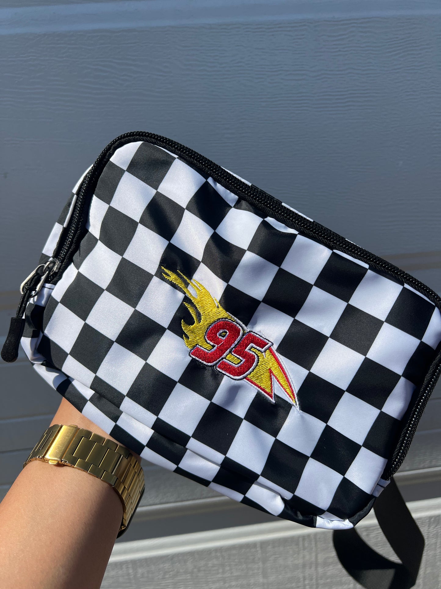 Cars checker belt bag